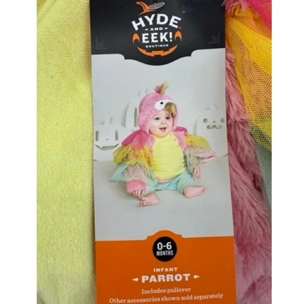 Hyde Eek NEW Parrot Halloween Costume 0-6 Months Multicolor Soft